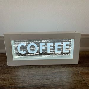 Light up coffee sign